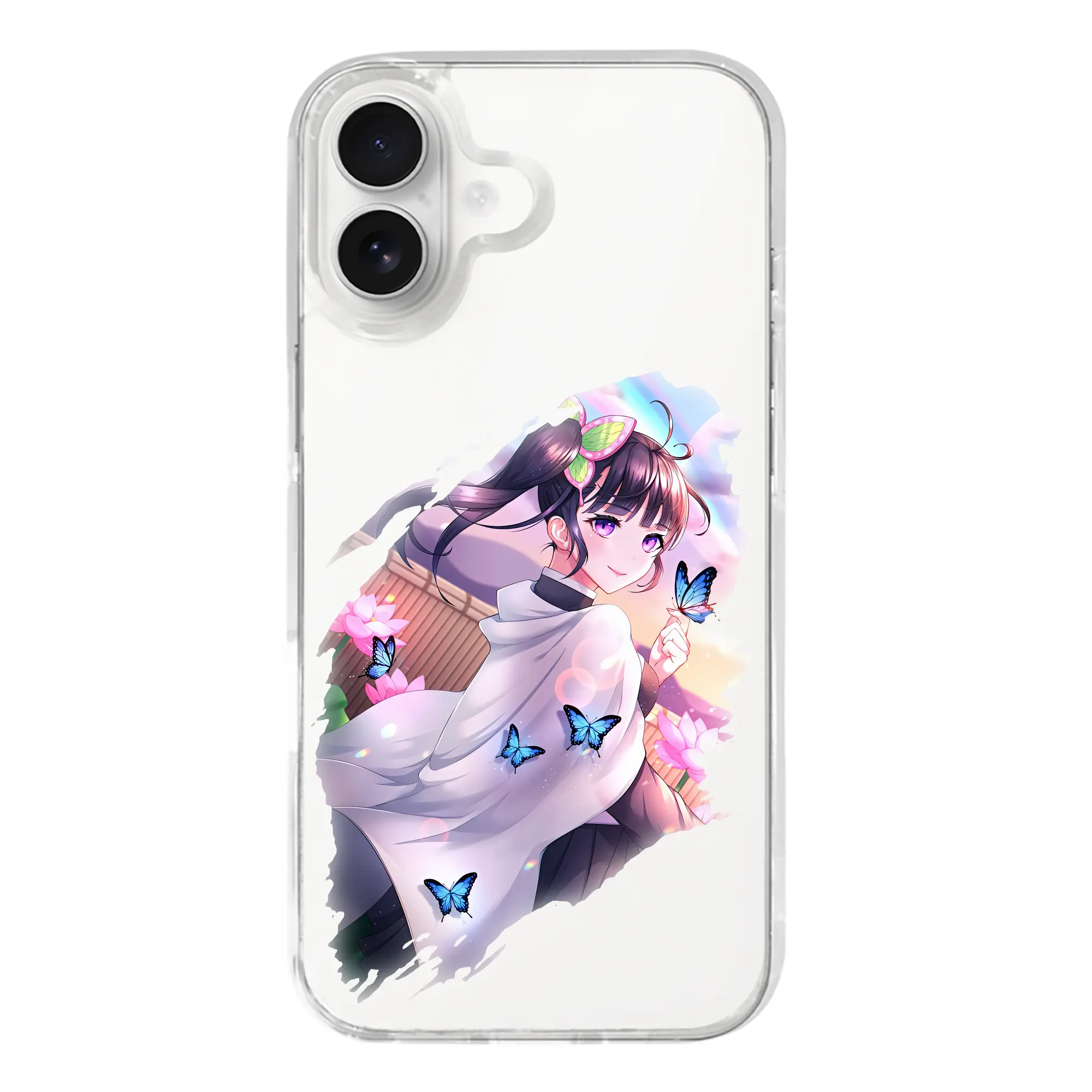 鬼滅の刃 グッズ,栗花落 カナヲ - iPhone 17シリーズ 透明スマホケース – 薄型・耐衝撃・精密フィット保護カバー